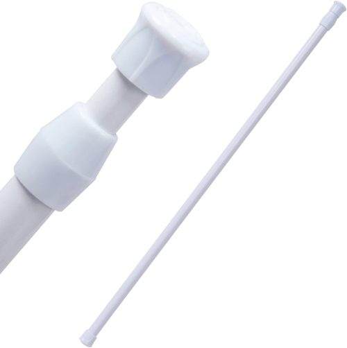 アストロ つっぱり棒 バネ式 ホワイト 約57〜80cm 直径1.3cm 耐荷重約1kg 731-04