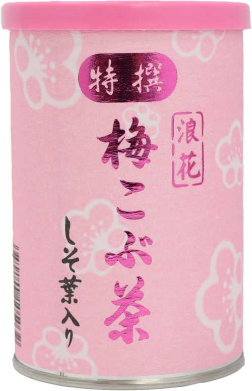 浪花昆布茶本舗 特撰しそ葉入り梅こぶ茶缶