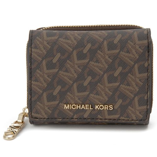 マイケルコース(MICHAEL KORS) エンパイア シグネチャーロゴ トライフォールド ジップ ウォレット