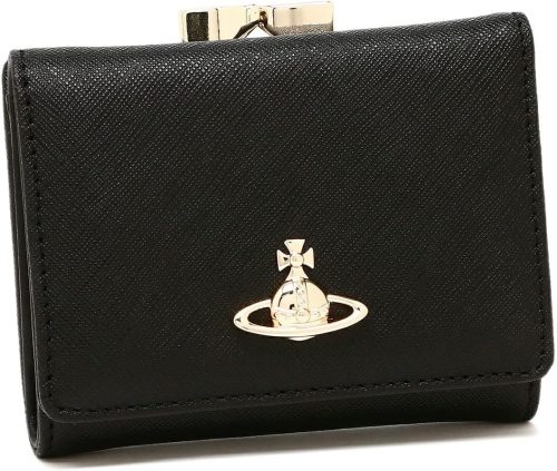 ヴィヴィアンウエストウッド(Vivienne Westwood) SMALL FRAME WALLET サフィアーノ 三つ折り財布