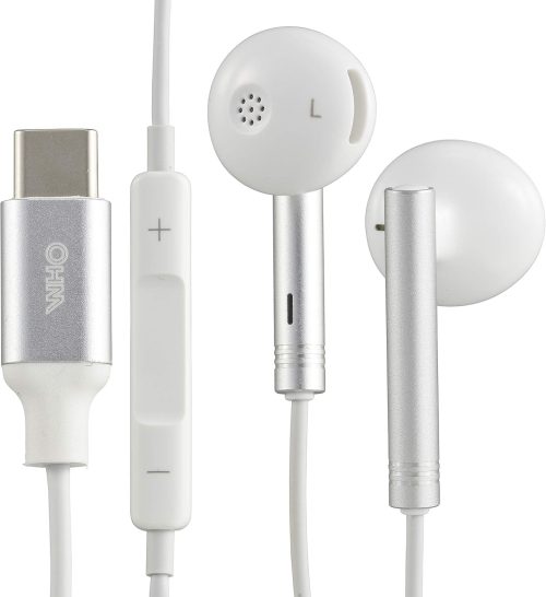 オーム電機(OHM) AudioComm ステレオイヤホン TypeCコネクタ専用 1.2m SMT-HT12
