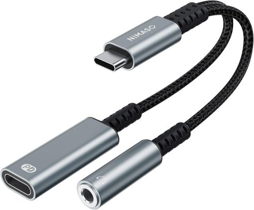 NIMASO 2in1 タイプC イヤホン変換ケーブル