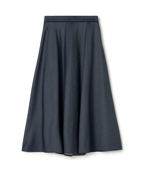 トゥモローランド(TOMORROWLAN) コットンシルクデニム サーキュラースカート