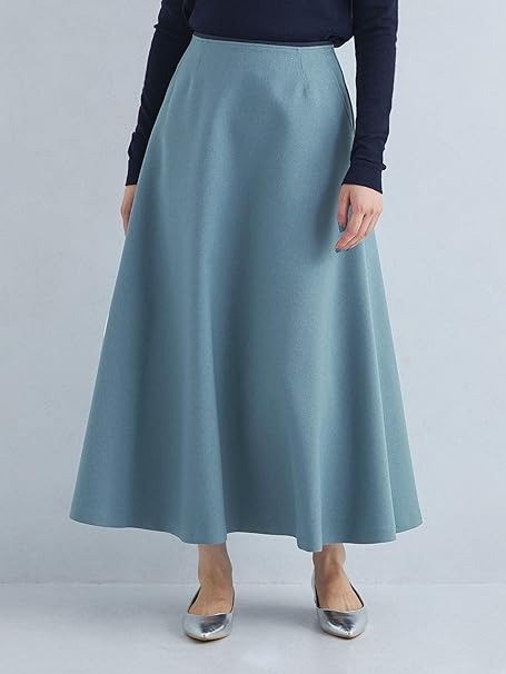 ユナイテッドアローズ グリーンレーベルリラクシング(UNITED ARROWS green label relaxing) カルゼ ボリューム フレア スカート