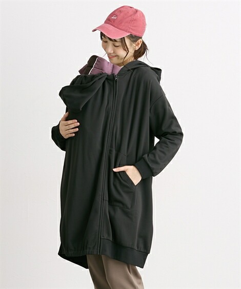 ニッセン あったか裏シャギー ダッカー付ママパーカー