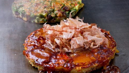 くれおーる 豚玉+スジねぎ焼 お好み焼き