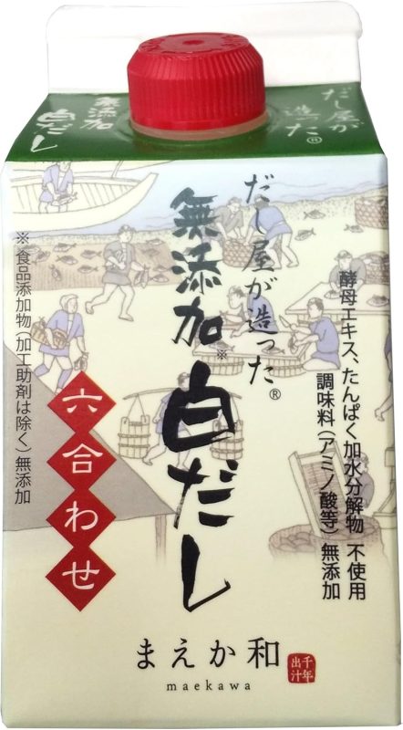 マエカワテイスト だし屋が造った 無添加白だし 六合わせ