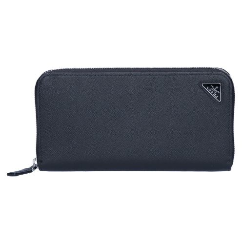 プラダ(PRADA) サフィアーノトライアングル ジップアラウンド財布