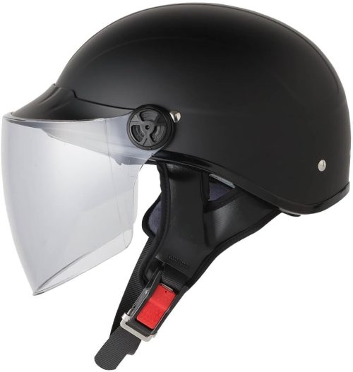 ISHINO SHOKAI ISN HELMET ハーフヘルメットシールド付き MAX-777/ISN777