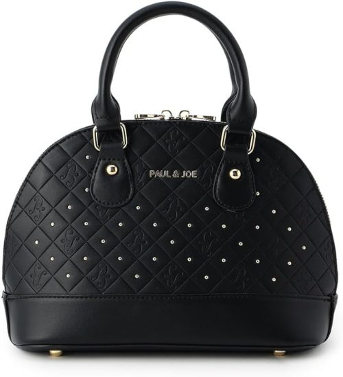 ポール&ジョー(PAUL & JOE) エンボス ハンドバッグ ブラック PJA-B1077