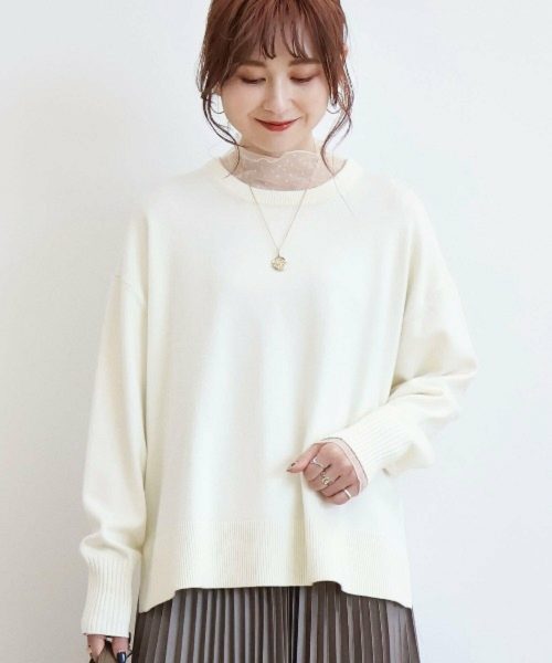 アメリカンホリック(AMERICAN HOLIC) バイパチサイドスリットニットプルオーバー