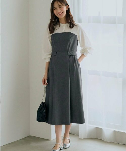 グローブ(grove) ビスチェドッキングワンピース