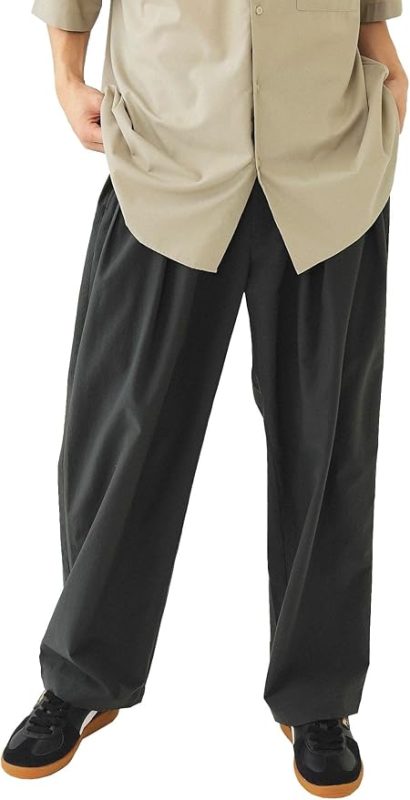ビームス(BEAMS) メッシュライク 2プリーツ スラックス