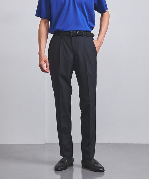 ユナイテッドアローズ(UNITED ARROWS) トロピカル スリム テーパード サイドシャーリング パンツ