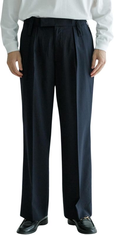 アーバンリサーチ(URBAN RESEARCH) new basic ハイカウントウールワイドスラックス