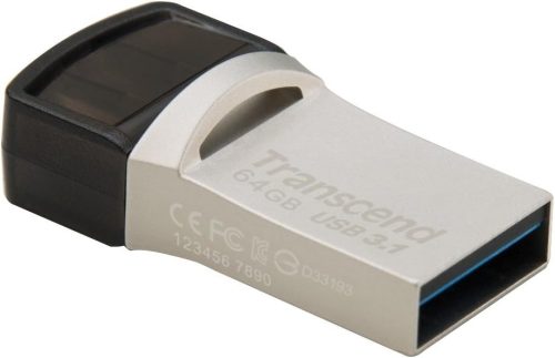 トランセンド(Transcend) Type-C搭載 USB 3.1デュアルメモリ JetFlash 890 TS64GJF890S