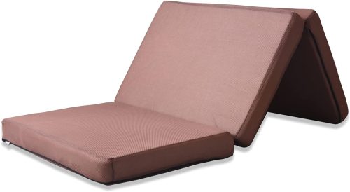 タンスのゲン 純 高反発マットレス 3つ折りタイプ 厚み10cm 洗えるカバー 13810084