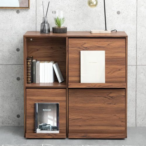 タンスのゲン フラップチェスト 本棚 68210001