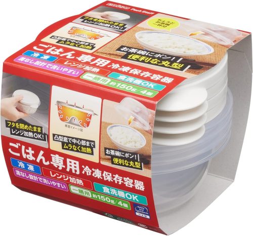 エビス(Ebisu) ごはん専用冷凍保存容器 一膳 4コ入 PG-3140