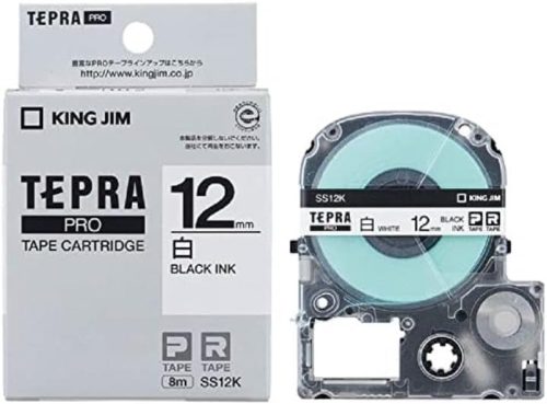 キングジム(KING JIM) PROテープカートリッジ 白ラベル SS12K