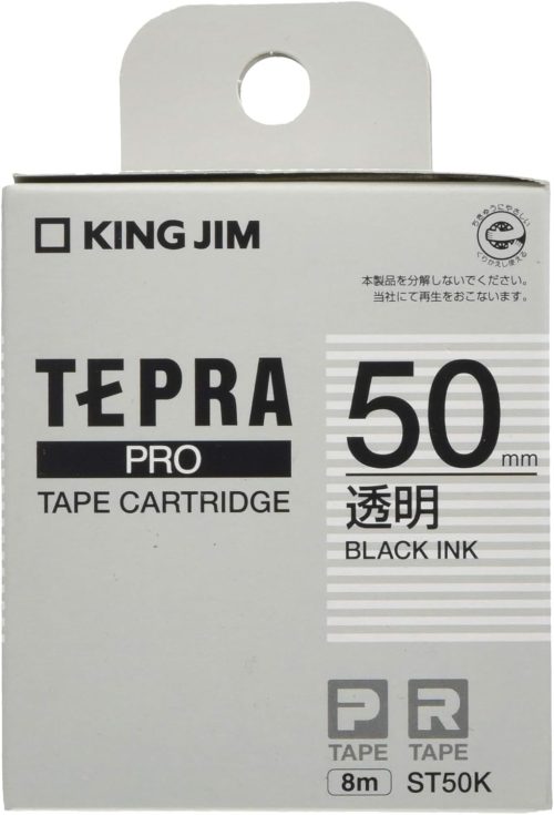 キングジム(KING JIM) PROテープカートリッジ 透明ラベル ST50K