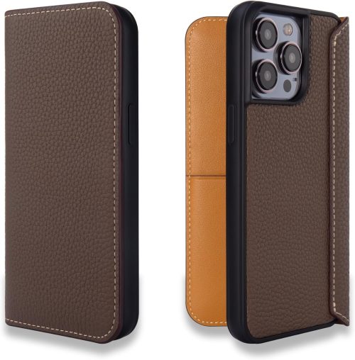 コグレ(COGURE) iPhone 15 Pro Max シュリンクカーフレザー 本革ダイアリーケース COGPH-15PM