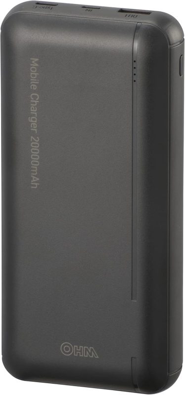 オーム電機(OHM) モバイルチャージャー 20000mAh SMP-JV51K