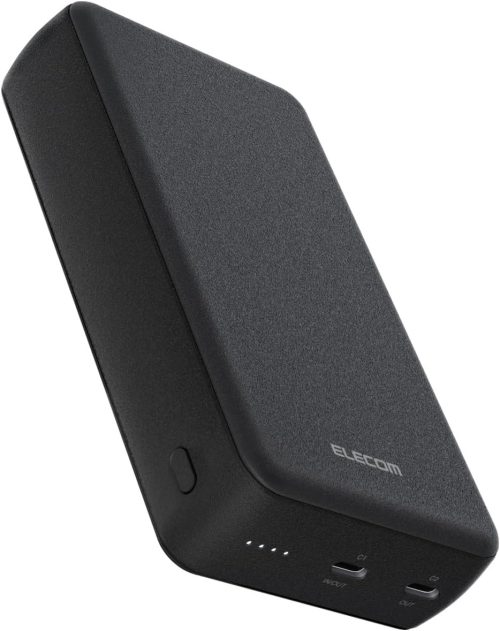 エレコム(ELECOM) 20000mAh 2C PD20W モバイルバッテリー DE-C52-20000