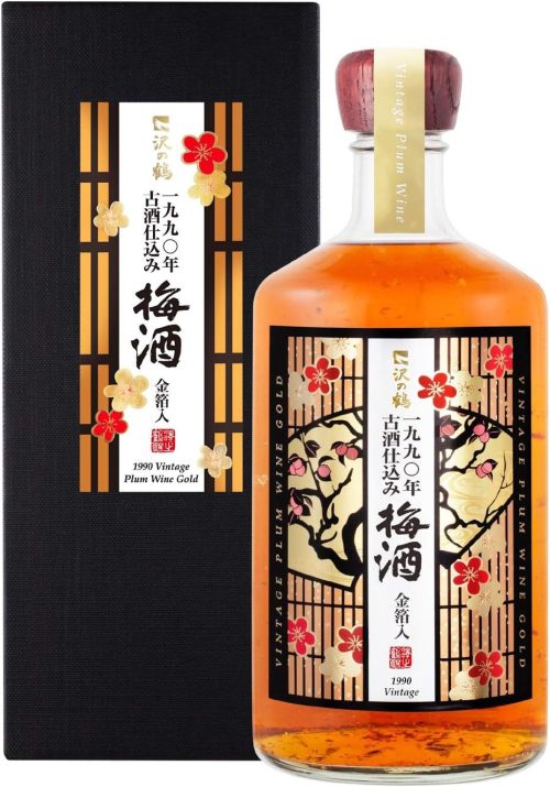 沢の鶴 1990年古酒仕込み梅酒 金箔入