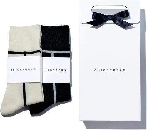 シックストックス(CHICSTOCKS) ラインソックス2足ギフトバッグ