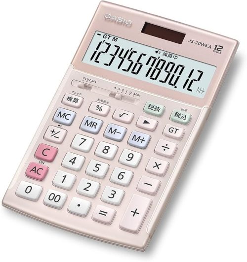 カシオ(CASIO) 実務電卓 ジャストタイプ JS-20WKA