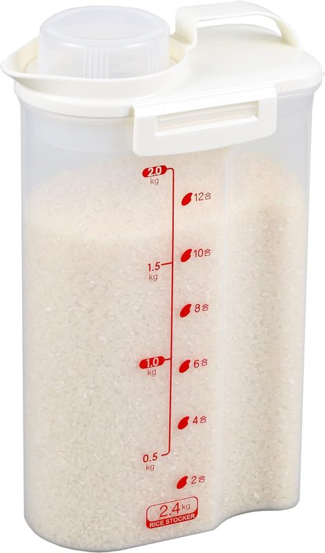 パール金属(PEARL METAL) 密閉ハンディライスストッカー2.4kg用 HB-3898