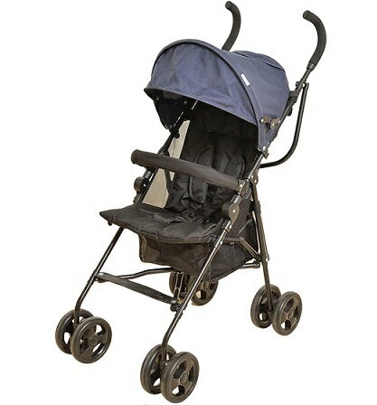 シンセイ(Shinsei) KISS BABY おでかけアルミバギー デニム×ブラック