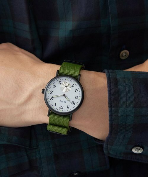 シップス(SHIPS) ビジネス ミリタリー 2WAY ベルト ウォッチ