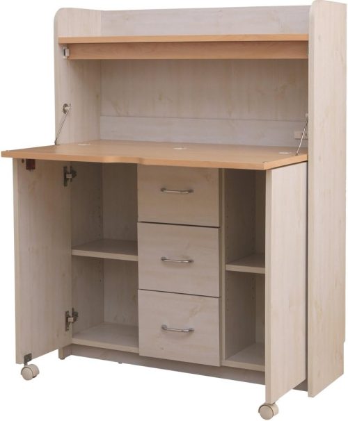 アイリスオーヤマ(IRIS OHYAMA) 学習机 ライティングデスク 90幅 ビーチ＆ホワイト