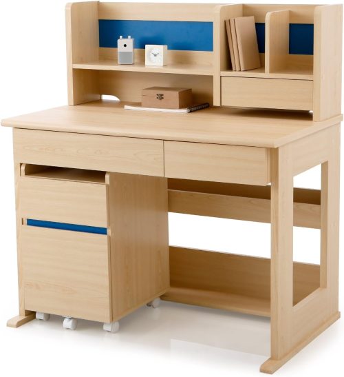 ロウヤ(LOWYA) 学習机 多機能3点セット サイドラック付き