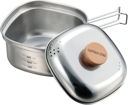 キャプテンスタッグ(CAPTAIN STAG) ステンレス角型ラーメンクッカー1.3L UH-4202