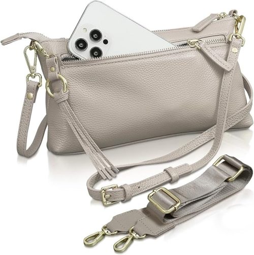 アンコール(Annekor) 2種類のショルダーベルト付 本革 ショルダーバッグ