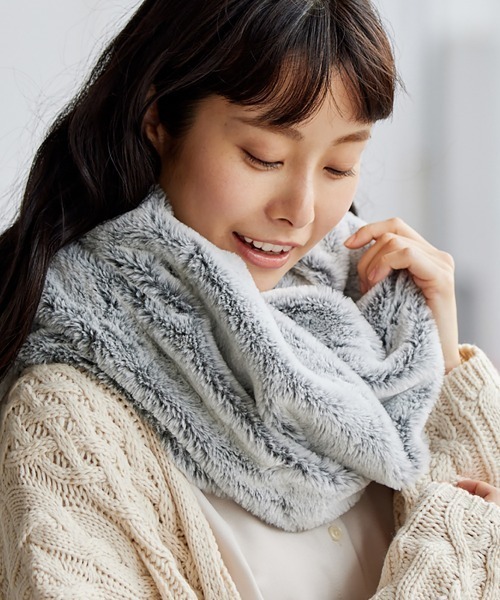 ニッセン(nissen) まるで猫！のようなモフモフな手触りのスヌード