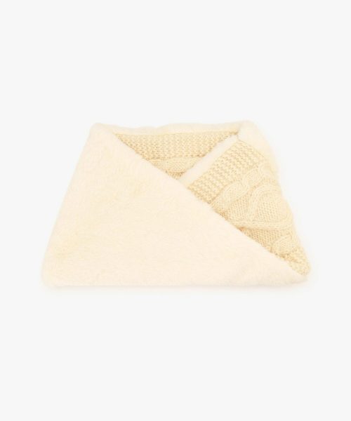 アフタヌーンティーリビング(Afternoon Tea LIVING) ケーブルニットフェイクファースヌード