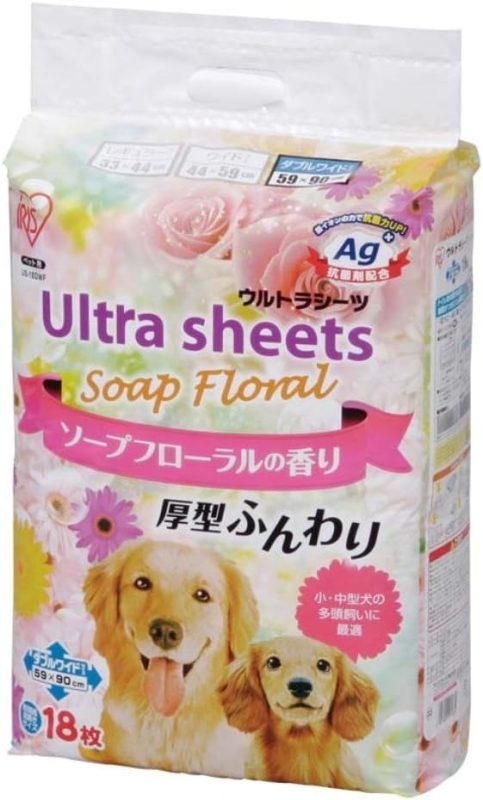 アイリスオーヤマ(IRIS OHYAMA) ソープフローラル香り付きウルトラシーツ ダブルワイド US-18DWF