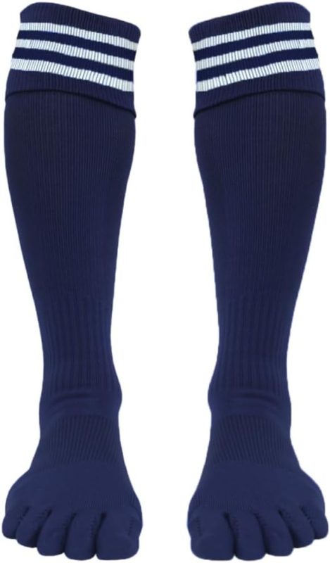 ケンビースポーツソックス研究所 サッカーソックス 5本指 3本ライン コンプレッション仕様