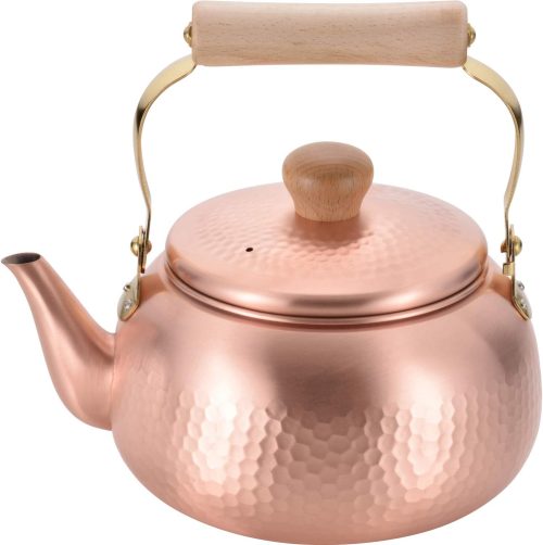 和平フレイズ 千歳 純銅 木柄丸型ケトル2.4L CS-019