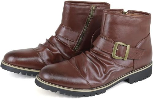 デデス(Dedes) サイドジップベルトショートブーツ