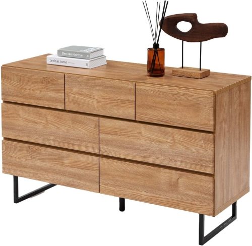 ロウヤ(LOWYA) スチール脚がおしゃれな木製チェスト 3CT2G_D7K8D2