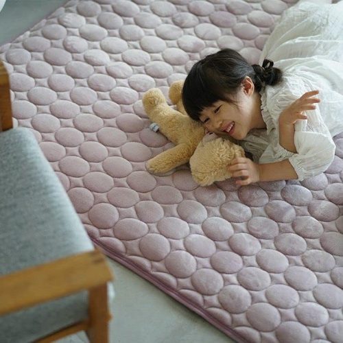 スミノエ cucan 蓄熱わた入り 洗えるあったかラグ ドロップキルト 11728183