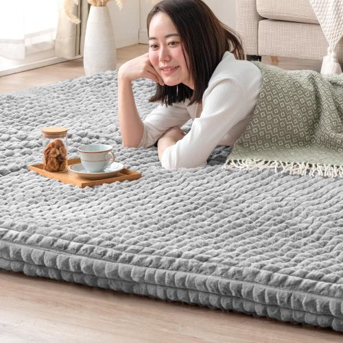 タンスのゲン 新素材 エアロゲルα 超極厚60mm ふわもこ ラグ mocoair 80100125