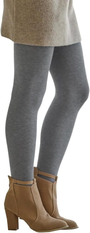 アツギ モフコンフォート 裏起毛リブタイツ