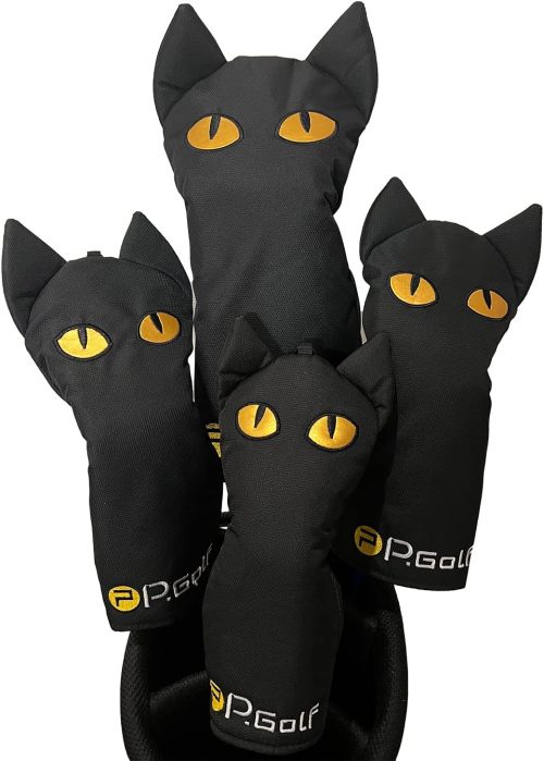 ピーゴルフ(P.Golf) 黒猫 ヘッドカバー