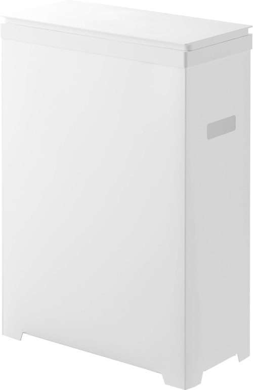 山崎実業 スリム蓋付きゴミ箱 タワー 横開きタイプ 1524